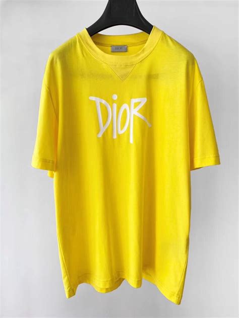 yellow dior t shirt